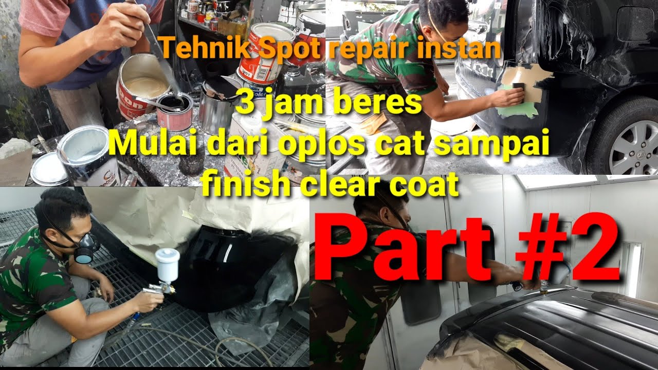 Cara memperbaiki cat mobil lecet tanpa epoxy #caraspotrepaircepat #