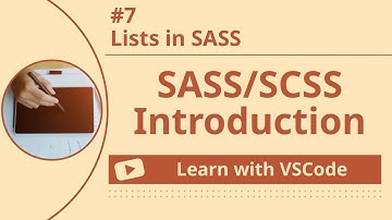 [Learn with VSCode] SASS/SCSS for Beginners #7 Lists in SASS