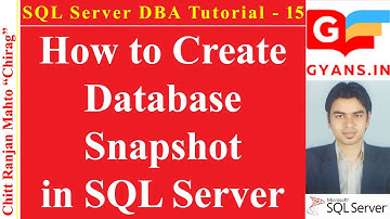 SQL Server DBA Tutorial 15 - How to Create Database Snapshot in SQL Server