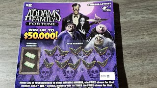 💰WINNERS💰 12X $2 ADDAMS FAMILY FORTUNE - GEORGIA LOTTERY SCRATCH OFF TICKETS