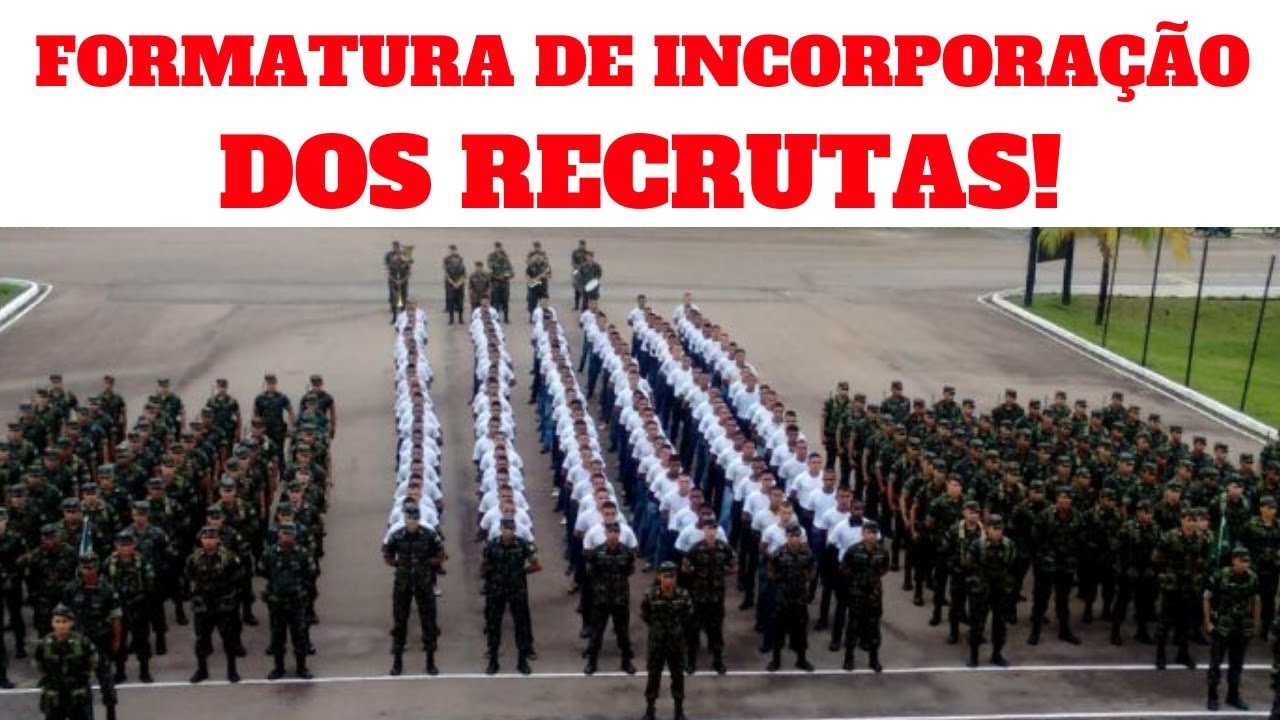 Exército Brasileiro - Milhares de jovens recrutas incorporam hoje