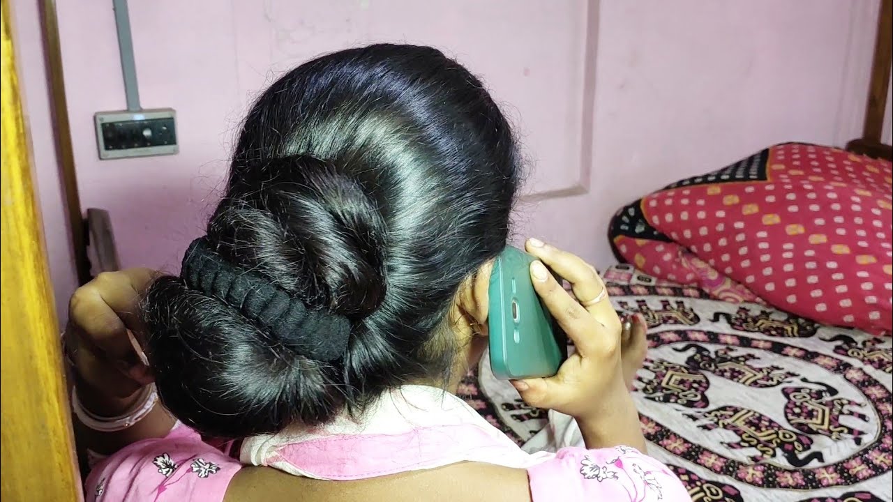 Boy interview long hair play  || long hair bun || long hair braid