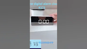 Mirror Alarm Digital Clock 