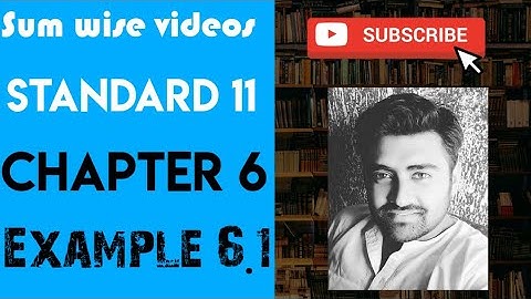 NCERT Physics class 11 chapter 6 EXAMPLE 6.1 #physicsuniversewithjaiminshah