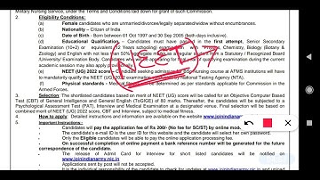 MNS 2022 official notification |  by Joinindianarmy website | @flora_fauna23