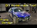 Fixing OVER 800$ Worth of FRAME DAMAGE for Just 30$ On A Rare ZCP BMW e46 M3! Part 2
