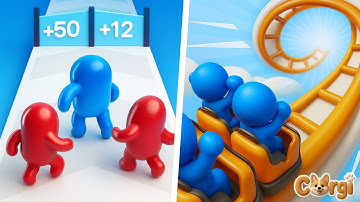 Join Blob Clash 3D VS Runner Coaster - All Levels Satisfying Walkthrough Gameplay