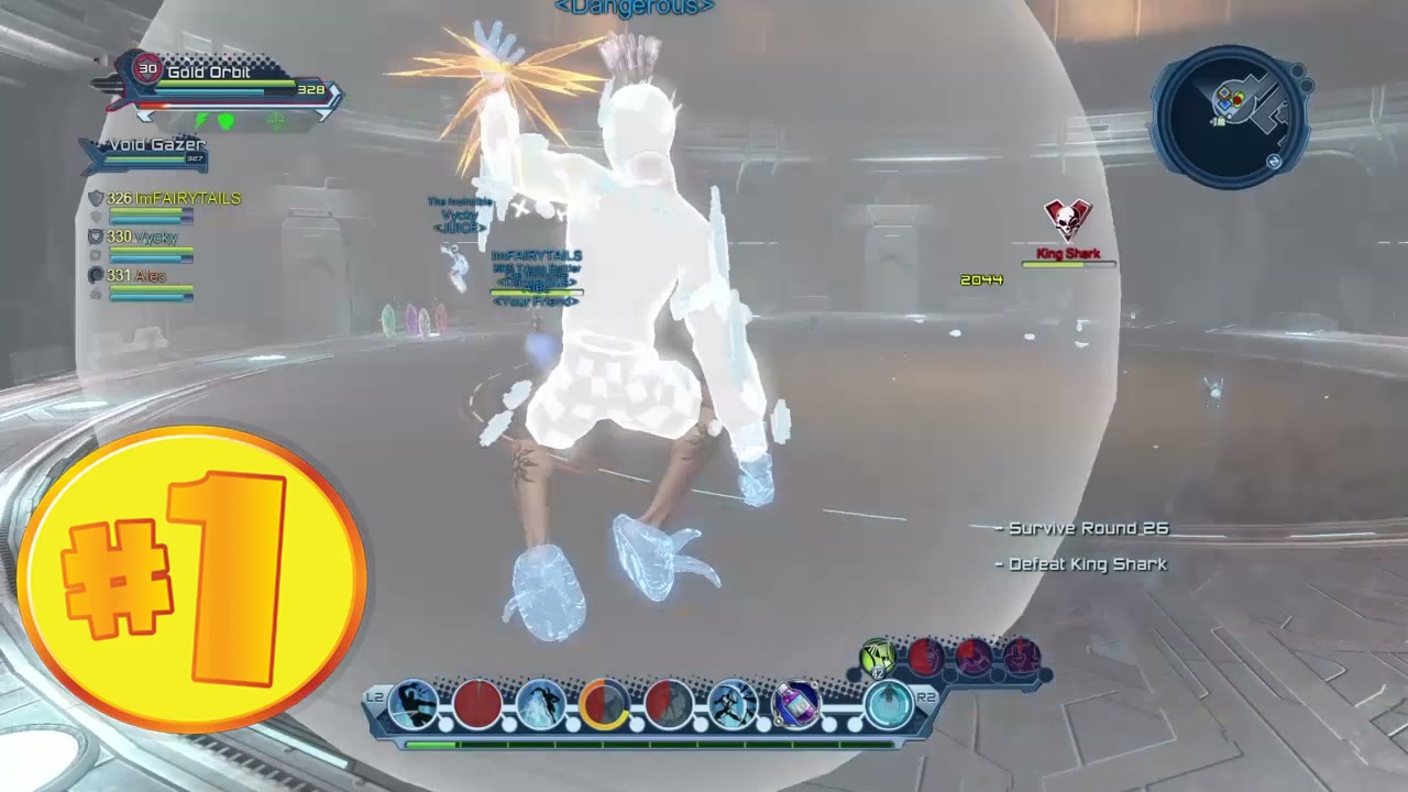 DCUO: Survival Mode ROUND 26 | Season 2 | King Shark | Lunge Ice Tank POV