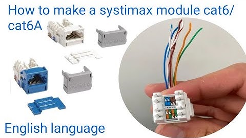 How to install a systimax Cat6/Cat6A jack [MGS series] on a UTP cable |Learn in 3 minutes.