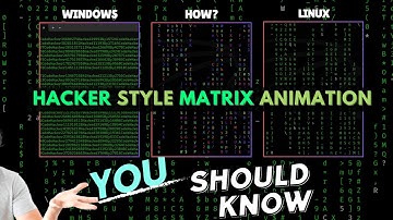 How to Make a Matrix Rain Code Effect on Windows & Linux Terminal | Hacker Screen Tutorial