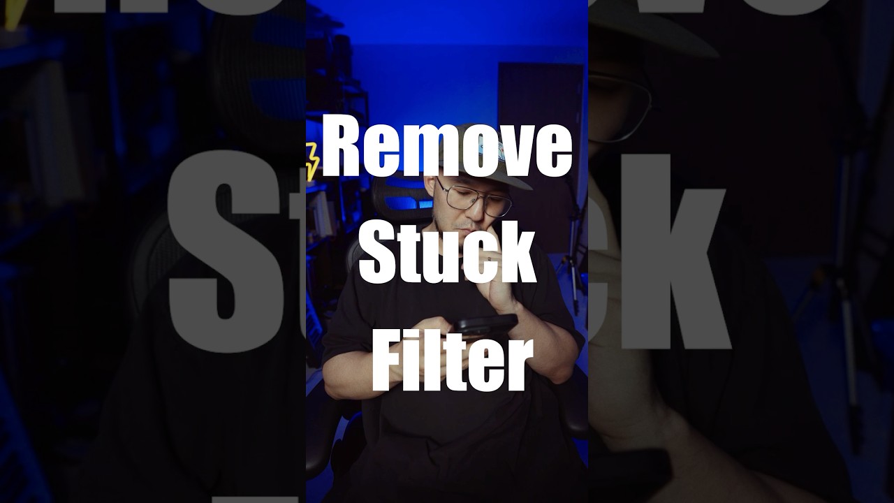 The best way to remove a stuck filter