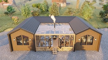 The Box Hop Airbnb Tour - Cabin Airbnb House Tour - Shipping Container House