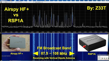 Airspy HF+ vs SDRplay RSP1A Comparison on FM Broadcast Band