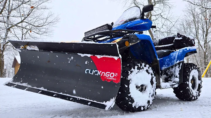 ATV + Plow Blade vs. BIG Snowstorm ❄️