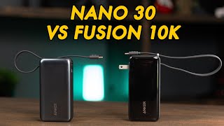 Which Power Bank to Buy? Anker Nano 30 vs Fusion 3 in 1 10K