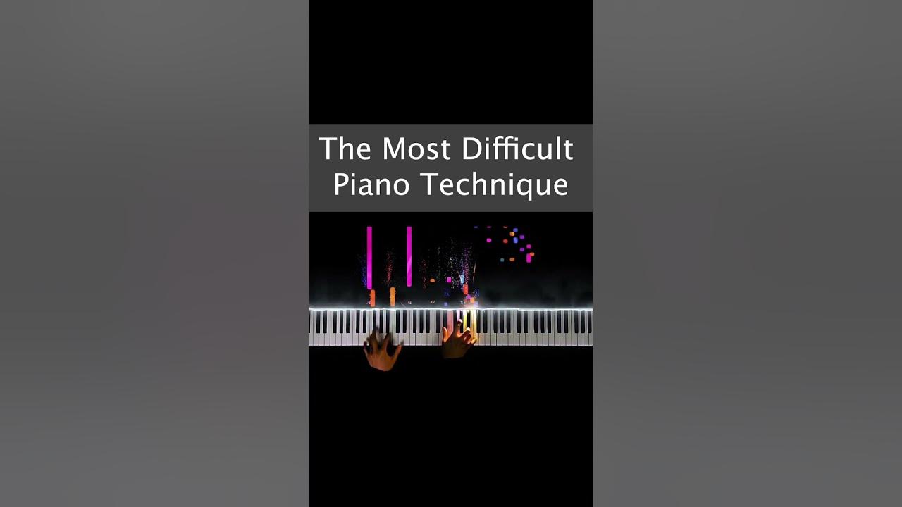 The Most Difficult Piano Technique - YouTube