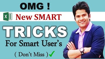 Amazing ( Less Known ) Excel Tricks you Should Know !