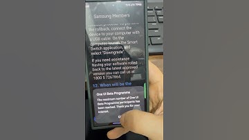 When u try to enroll for Samsung One Ui beta 7 program