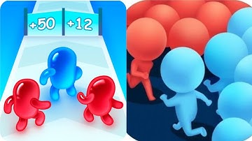 Join blob clash 3d vs Count Master 3D🤖🟡🤖Max All Levels Gameplay QW1