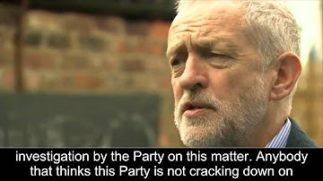 Jeremy Corbyn - We will not tolerate anti-Semitism in any form in the Labour Party
