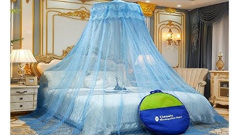 Classic Mosquito Net Round Shaped, Celling Hanging Foldable and Enough for Double Bed