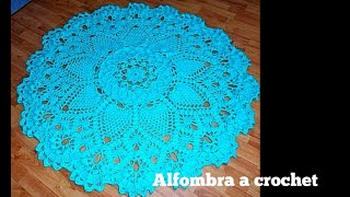 Alfombra, tapete a crochet. PARTE 2.