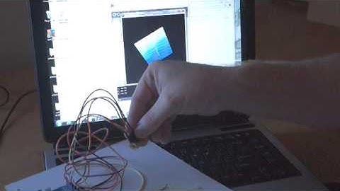 visualising the orientation of an accelerometer using processing and arduino