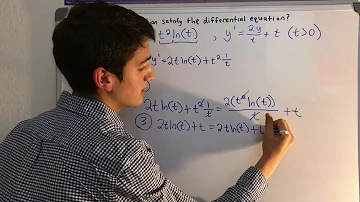 How do you satisfy differential equations?