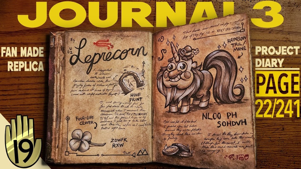 My Gravity Falls Journal 3 Replica - Part 19 - YouTube