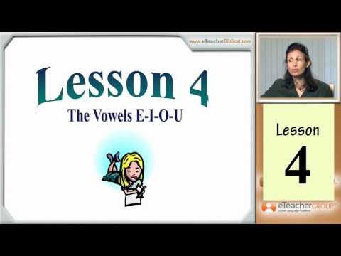 Learn Biblical Hebrew - lesson 4 - Hebrew Vowels EIOU | by eTeacherBiblical.com