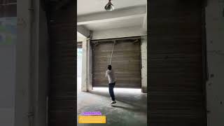 Pole and Impact: How a Long Lever Brings Down a Rolling Shutter in Seconds