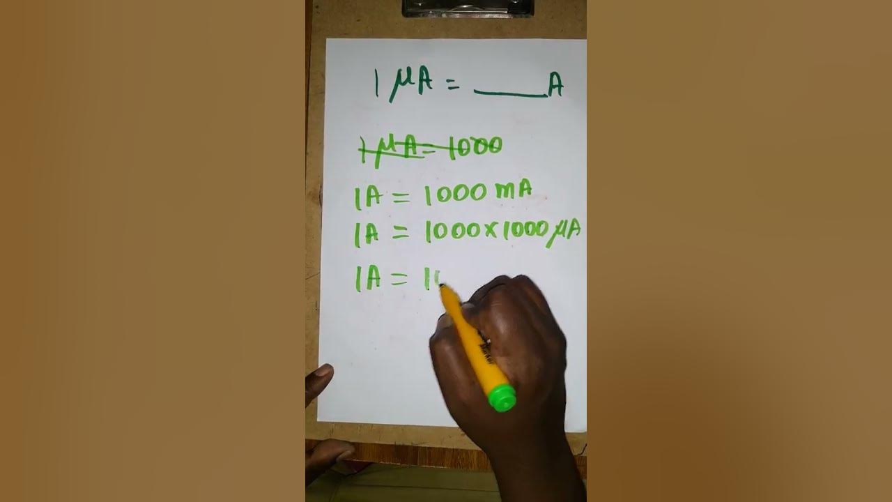 how-to-convert-microampere-to-ampere-youtube