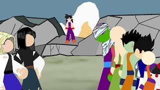 Guerreros Z del futuro vs Androides, animation (Stick nodes)