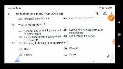 HP HIGH COURT CLERK 2024 COMPUTER PART SOLVED || 17.03.24