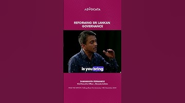 Dhananath Fernando (CEO, Advocata Institute) highlights the need to reform Sri Lanka