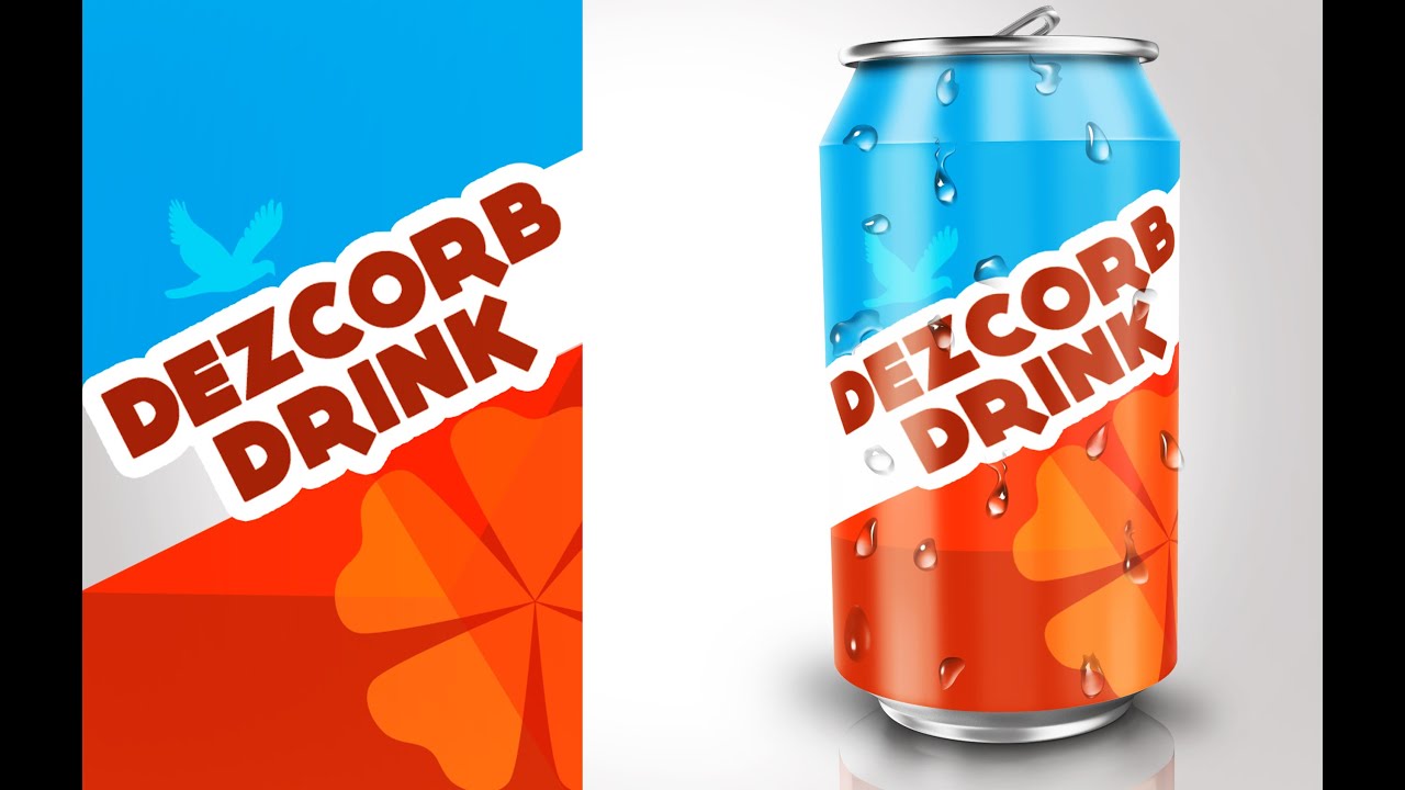 Download product packaging design in photoshop #4 | SODA CAN Mockup ...