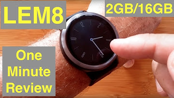 LEMFO LEM8 4G Android 7.1.1 Always Time Display 2GB/16GB Smartwatch: One Minute Overview