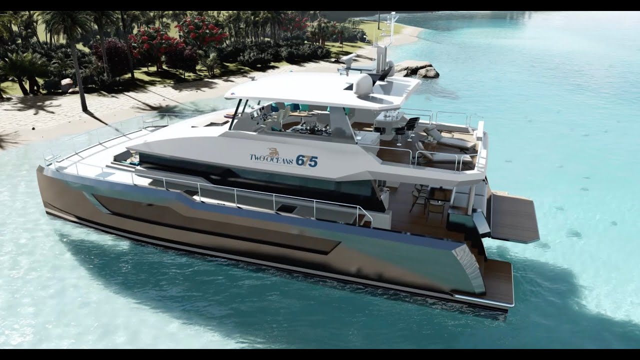 Two Oceans 675 Power Catamaran - Offered exclusively by HMY Yachts