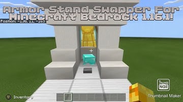 Super Compact Armor Stand Swapper! | Minecraft Bedrock Tutorial