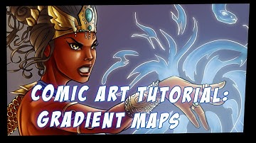 Comic Art Tutorial - Grayscale to Color Using Gradient Maps