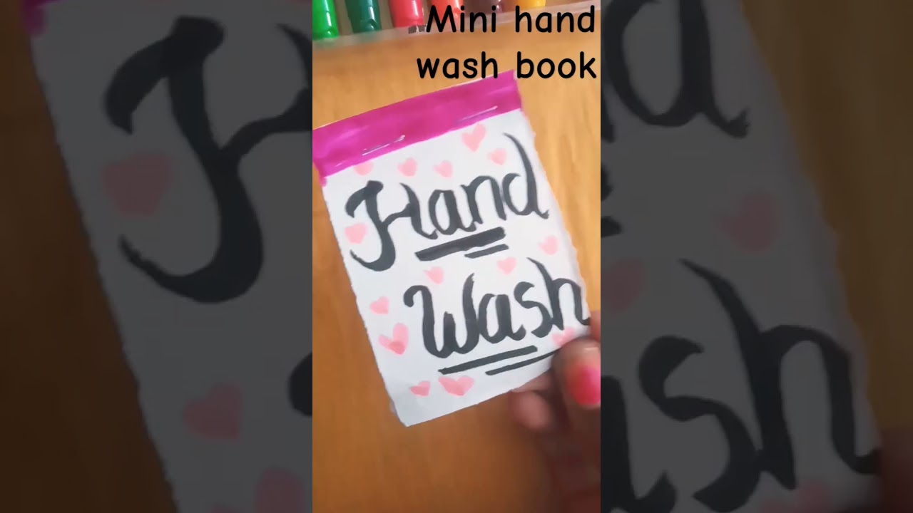 How to make a mini hand wash sope paper in book 