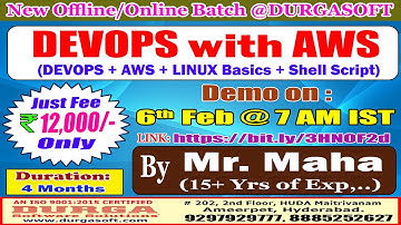 DEVOPS with AWS Offline/Online Training @ DURGASOFT