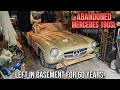 First wash in 60 years abandoned in basement mercedes 190sl  car detailing restoration