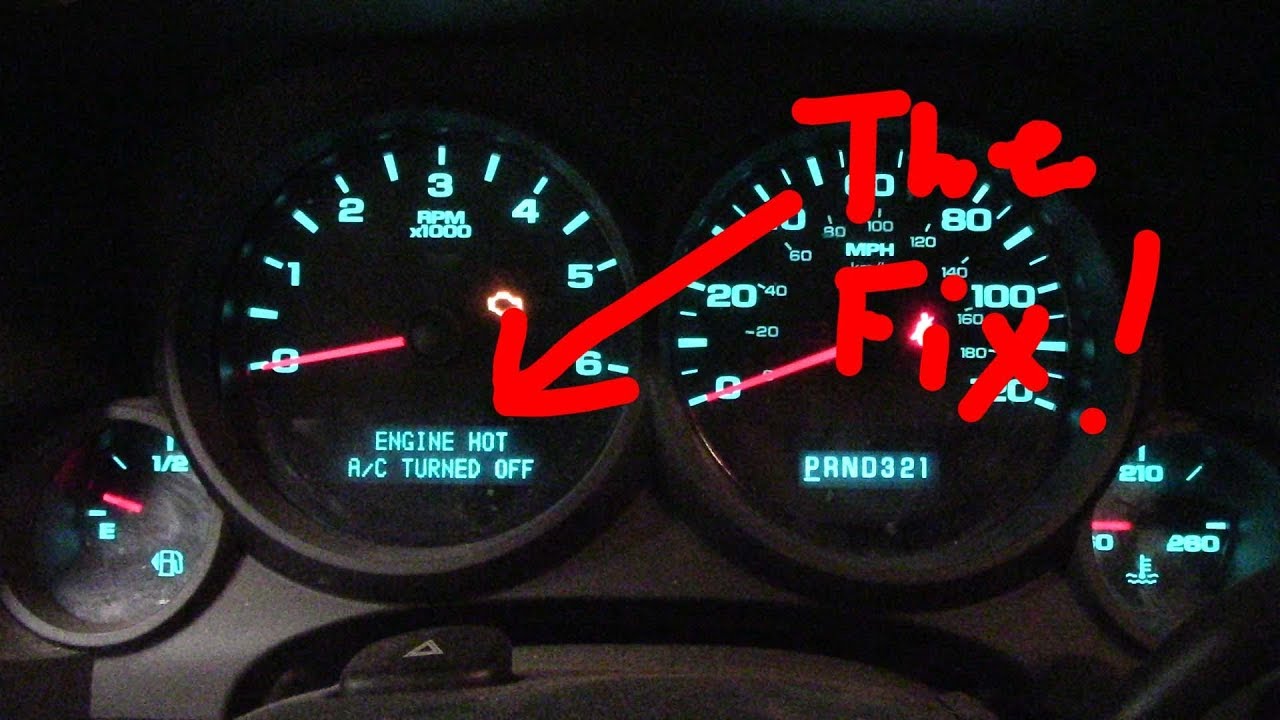Chevy Silverado GMC Sierra Engine Hot AC Turned Off Repair - YouTube 2008 Gmc Sierra Engine Hot Ac Turned Off