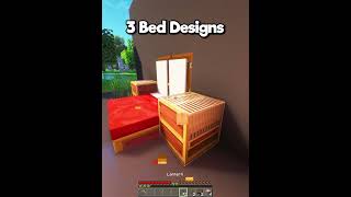 Minecraft 3 Bed Designs....🤔 (Payphone) #minecraft #shorts