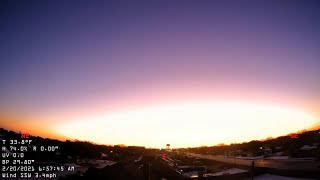 Abilene TX 24 Hour Time Lapse - 20210220 Saturday  East