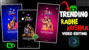 Instagram Trending Radha Krishna Video Editing Alight Motion | Instagram Trending Reel Video Editing