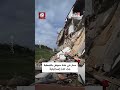 آثار الدمار في بلدة حبوش بالنبطية جنوبي لبنان عقب غار إسرائيلية
