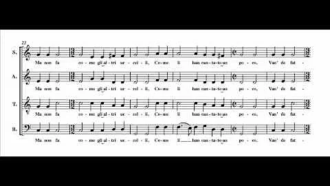 Josquin - El Grillo (score + audio + lyrics)