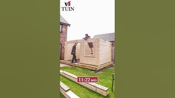 DIY Garden Log Cabin Build Timelapse | Daisy | TUIN